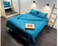 Постільна білизна LARA d13227р turquoise сатин-страйп LUX полуторна