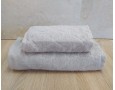 Набор махровых полотенец турецких Gulcan 50х90+70х140  Jacquard Cotton Lux Motif Light Beige