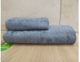 Набор бамбуковых махровых полотенец турецких Cestepe 50х90+70х140  Bamboo Sarev Gray