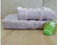 Набір бамбукових махрових рушників турецьких Cestepe 50х90+70х140 Bamboo Damaks Lila