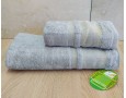 Набор бамбуковых махровых полотенец турецких Cestepe 50х90+70х140  Bamboo Aymira Light Grey