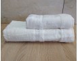 Набір бамбукових махрових рушників турецьких Cestepe 50х90+70х140  Bamboo Floral White