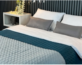Покрывало стеганое Romb  Grey Indian Teal ArCloud 140х215