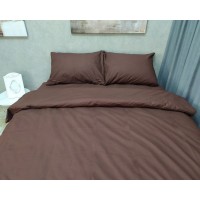 Постільна білизна LARA бязь d11062s2 Brown сімейна