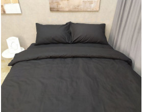 Постельное белье LARA бязь d11069s2 Black семейное