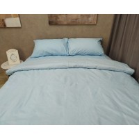 Постельное белье LARA бязь d11182e Blue евро