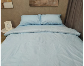 Постельное белье LARA бязь d11182e Blue евро
