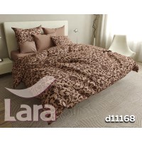 Постельное белье LARA бязь d11168e евро 4 наволочки в комплекте