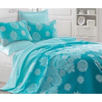 Покрывало вафельное Eponj Home 200x235 Simay Turkuaz
