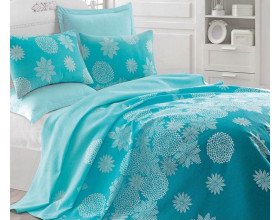 Покрывало вафельное Eponj Home 200x235 Simay Turkuaz