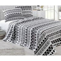Покрывало стеганое Eponj Home BW Artec 200х220 с наволочками 50х70