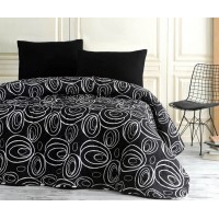 Покрывало стеганое Eponj Home BW Ring 200х220 с наволочками 50х70