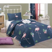 Покрывало стеганое Eponj Home Big Filamin Laci 160х220 с наволочкой 50х70