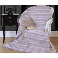 Плед-покрывало хлопковое Eponj Home Keten Desibel Kahve 170х220