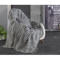 Плед-покривало бавовняне Eponj Home Keten Verda Haki 170х220