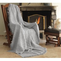 Плед-покрывало хлопковое Eponj Home Keten Linen Gri 170х220