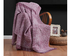 Плед хлопковый Eponj Home Keten Linen Mor 170х220