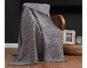 Плед хлопковый Eponj Home Keten Linen Haki 170х220