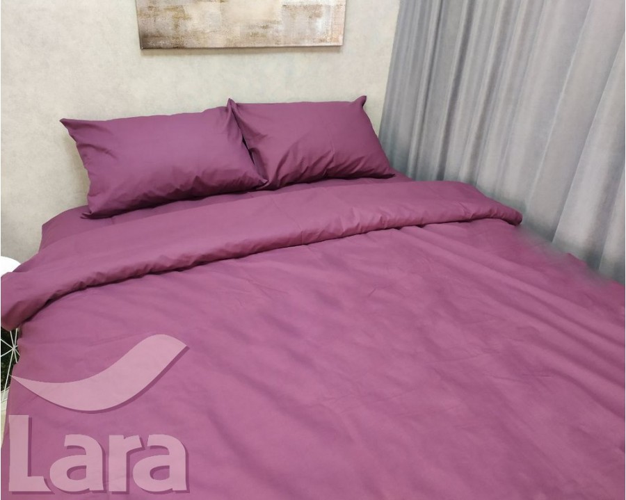 Постільна білизна LARA бязь Marsala d11068d2 двоспальна