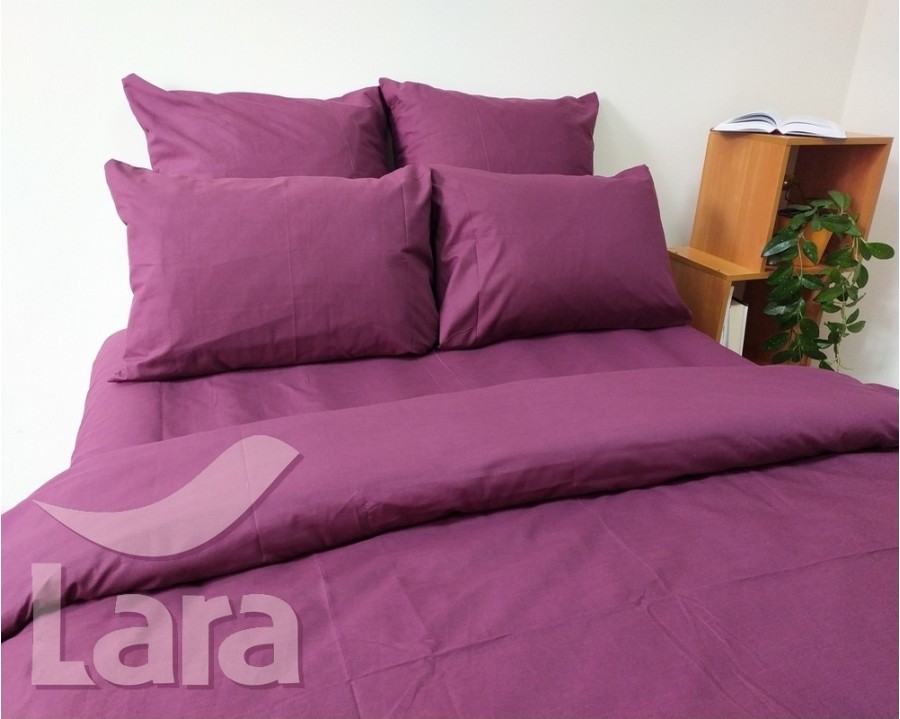 Постільна білизна LARA бязь Marsala d11068d2 двоспальна
