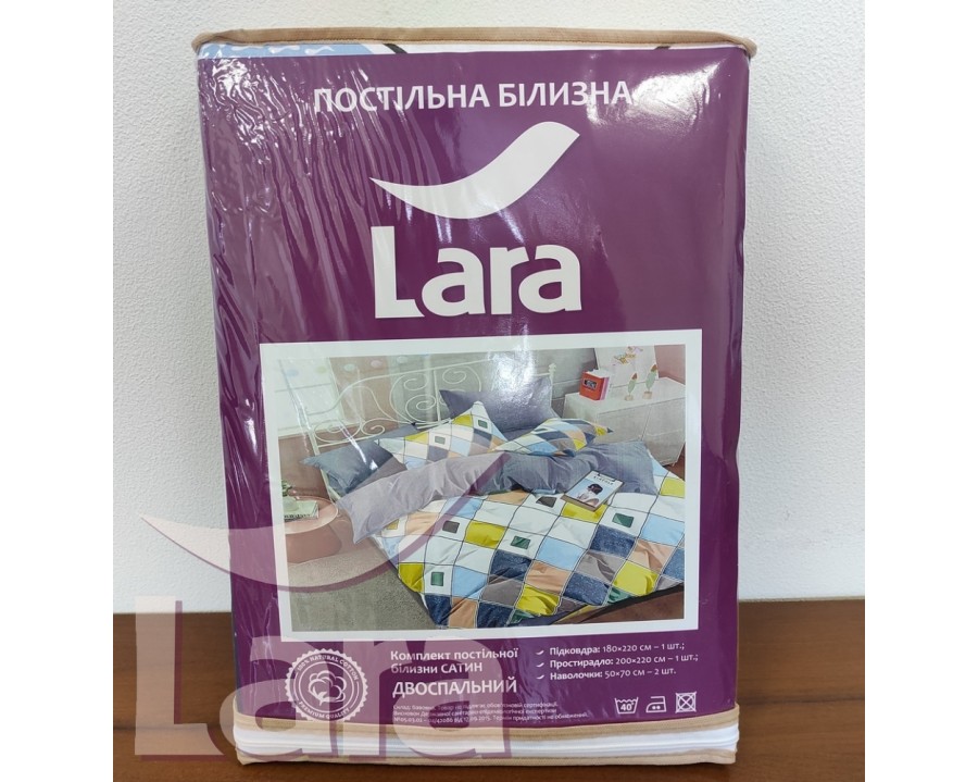 Постільна білизна LARA сатин d13063e євро