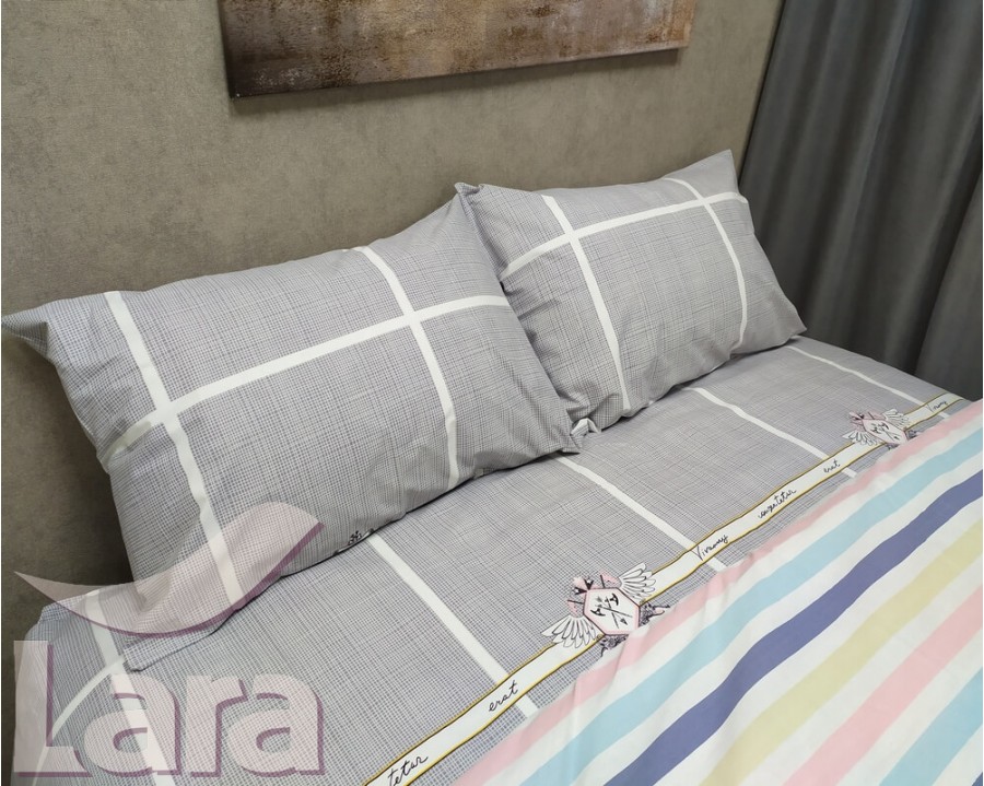 Постільна білизна LARA бязь d11215e євро