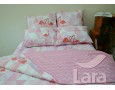 Постельное белье LARA бязь Розовый фламинго d11016e евро 4 наволочки в комплекте
