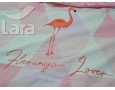 Постельное белье LARA бязь Розовый фламинго d11016e евро 4 наволочки в комплекте