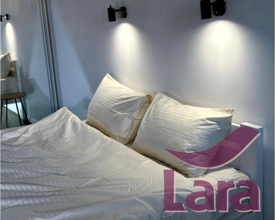Постільна білизна LARA сатин-страйп Beige d13093p полуторна