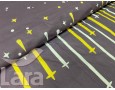 Постільна білизна LARA бязь d11137d двоспальна 4 наволочки в комплекті