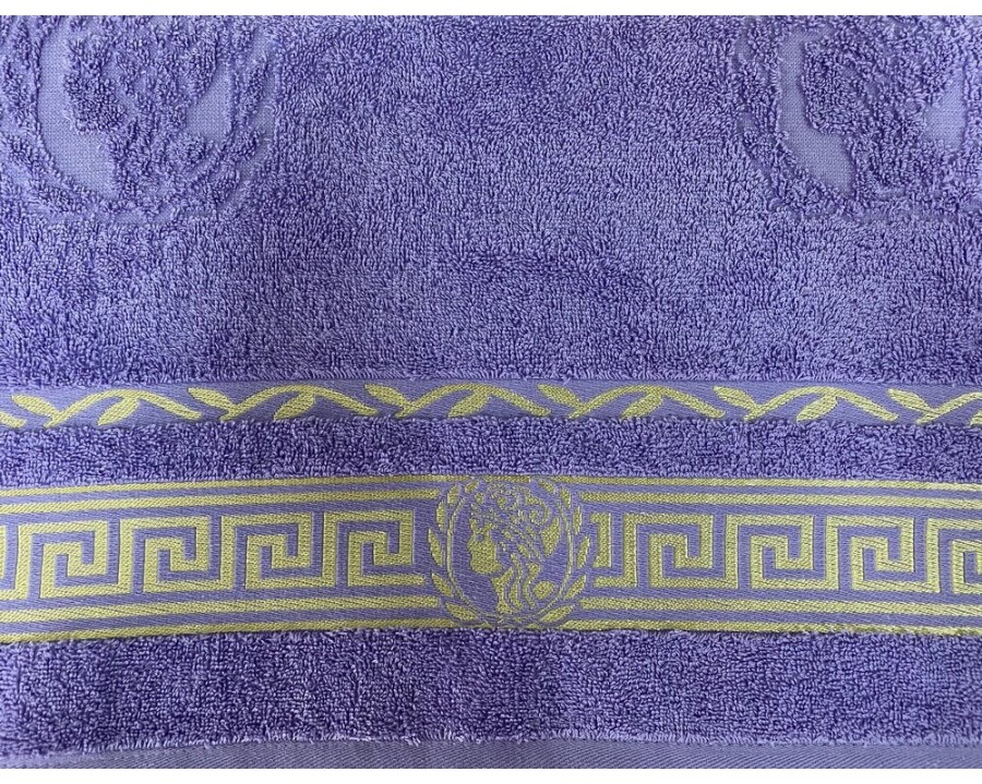 Полотенце махровое 50х90 GM TEXTILE Узбекистан Цезарь 450 г/м2 светло-фиолетовое