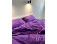 Постільна білизна LARA сатин-страйп Blue Berry d13058d двоспальна