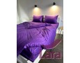 Постільна білизна LARA сатин-страйп Blue Berry d13058d двоспальна