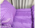 Постільна білизна LARA сатин-страйп Blue Berry d13058d двоспальна