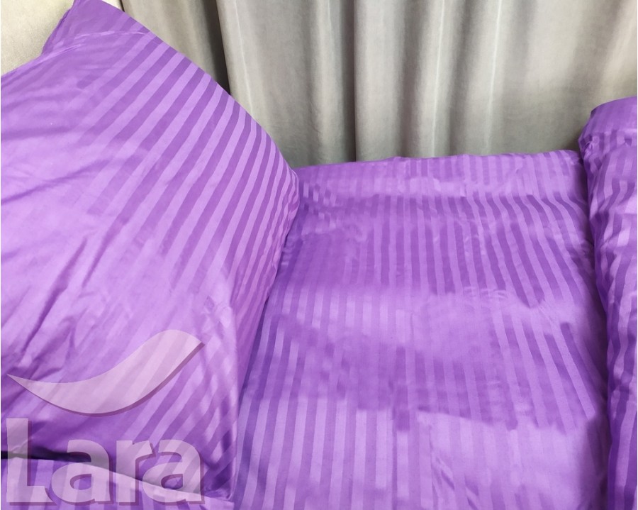 Постільна білизна LARA сатин-страйп Blue Berry d13058e євро