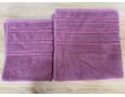 Набор махровых полотенец 50х90+70х140 GM TEXTILE Узбекистан полосы 450 г/м2 светло малиновый
