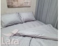 Постельное белье LARA сатин-страйп Gray d13042d двуспальное