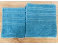 Набор махровых полотенец 50х90+70х140 GM TEXTILE Узбекистан полосы 450 г/м2 голубой