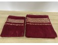 Набор махровых полотенец 50х90+70х140 GM TEXTILE Узбекистан Цезарь 450 г/м2 бордовий