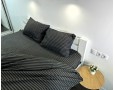 Постельное белье LARA бязь-страйп Dark Gray d11224p полуторное