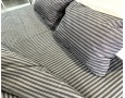 Постельное белье LARA бязь-страйп Dark Gray d11224p полуторное