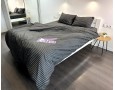 Постельное белье LARA бязь-страйп Dark Gray d11224s семейное