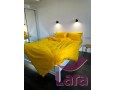 Постельное белье LARA сатин-страйп Solar Power d13104s семейное