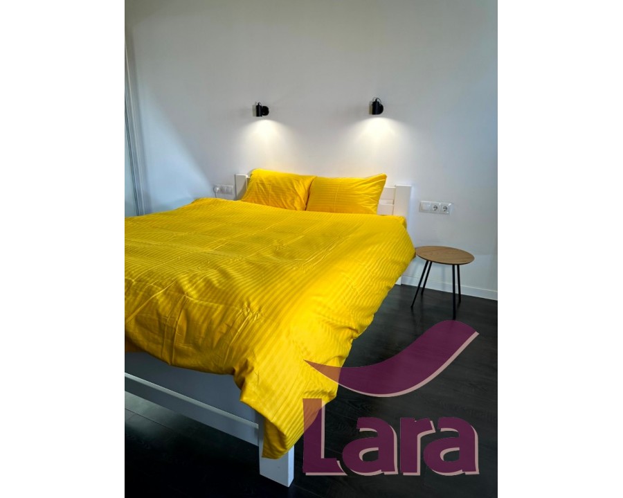 Постельное белье LARA сатин-страйп Solar Power d13104s семейное