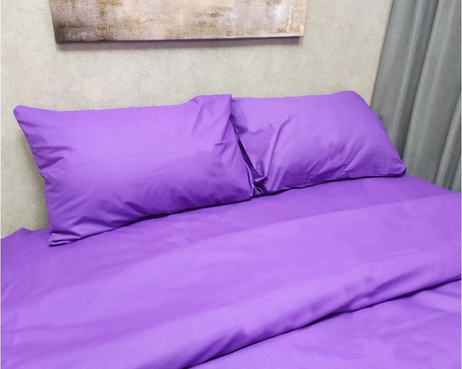 Постільна білизна LARA бязь d11073d2 Violet двоспальна