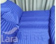 Постельное белье LARA сатин-страйп Blue d13004d2 двуспальное