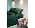 Постільна білизна LARA сатин-страйп Green d13037d двоспальна