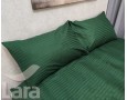 Постельное белье LARA сатин-страйп Green d13037s семейное