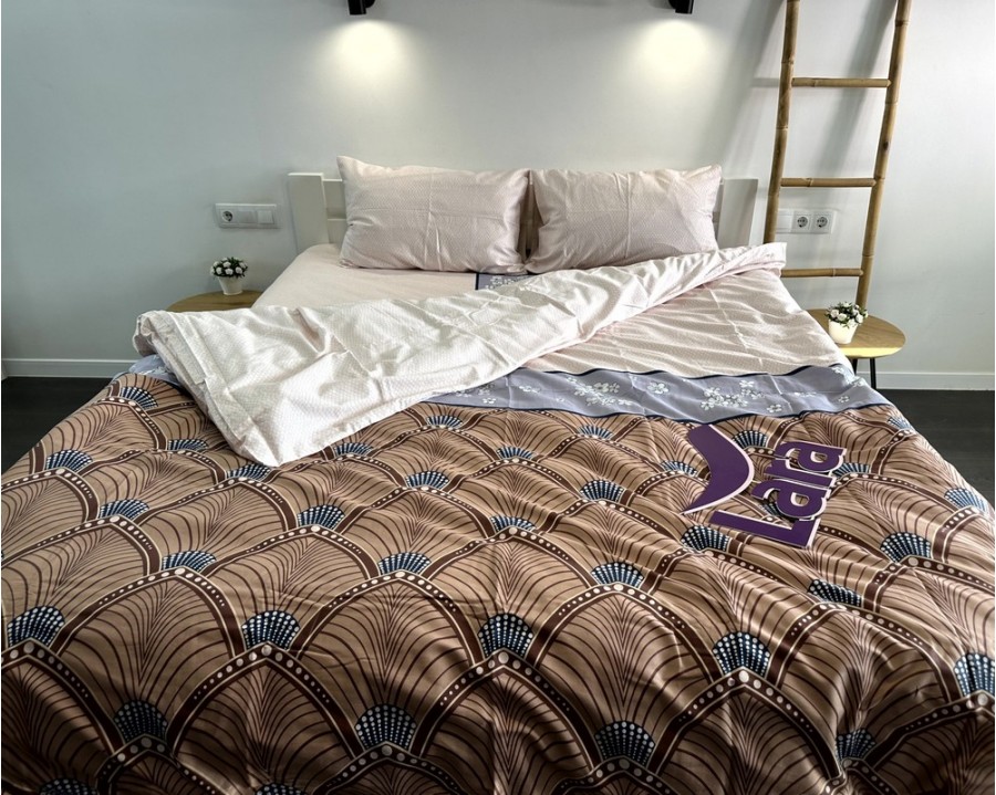 Постельное белье LARA сатин d13109d двуспальное