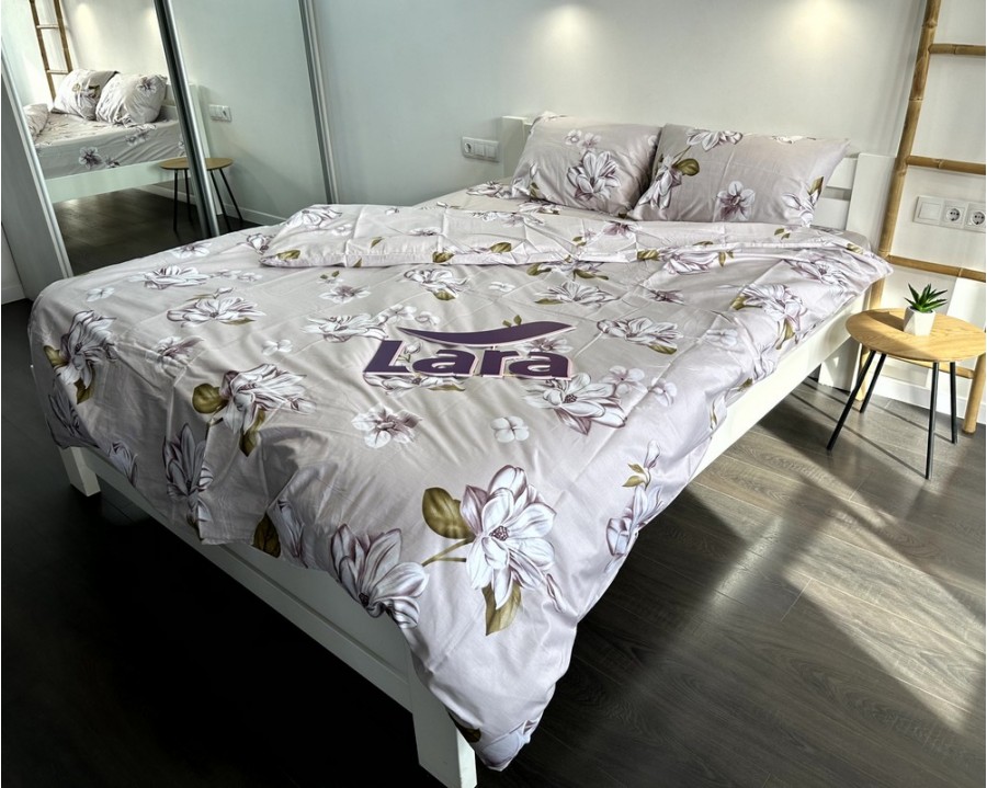 Постельное белье LARA сатин d13153p полуторное